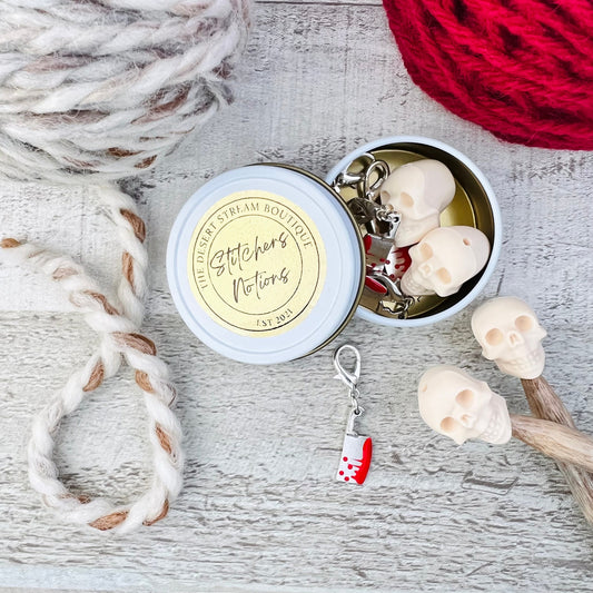 Horror Knitting Notions Tin Set