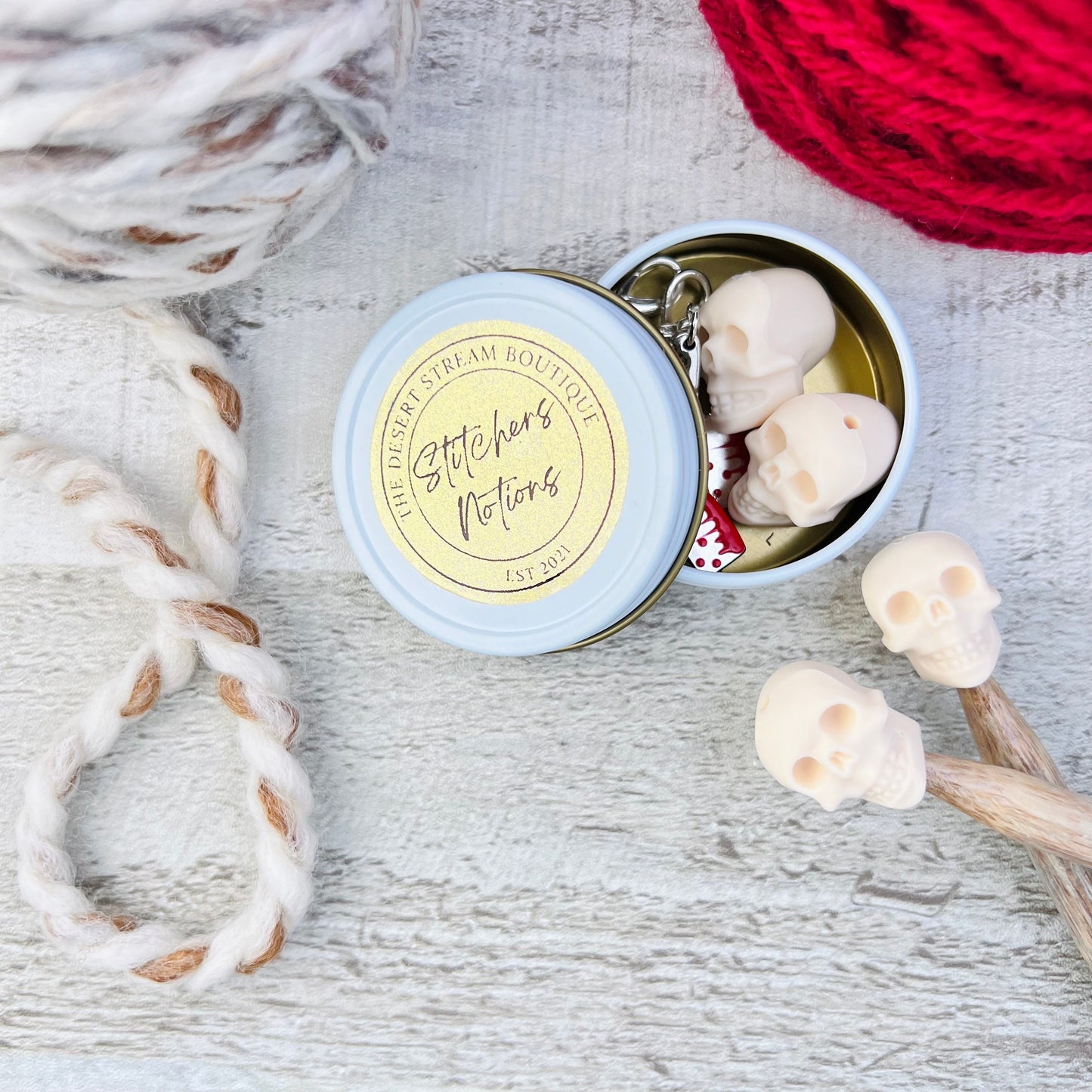 Horror Knitting Notions Tin Set