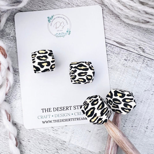 Leopard Hex Stitch Stoppers - The Desert Stream Stitch