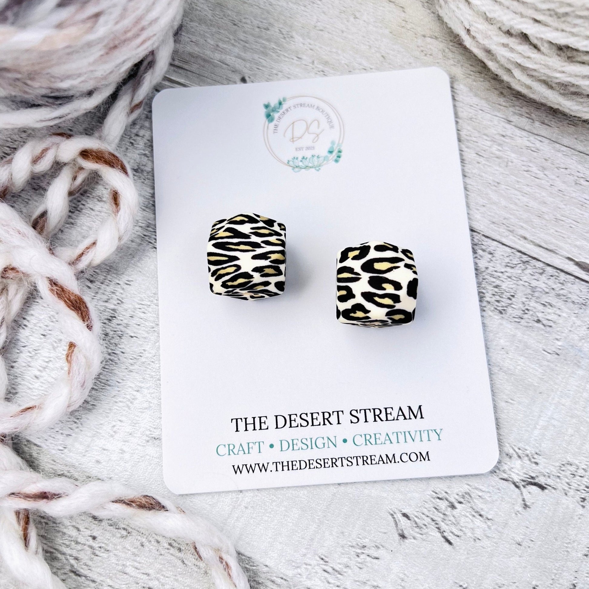 Leopard Hex Stitch Stoppers - The Desert Stream Stitch