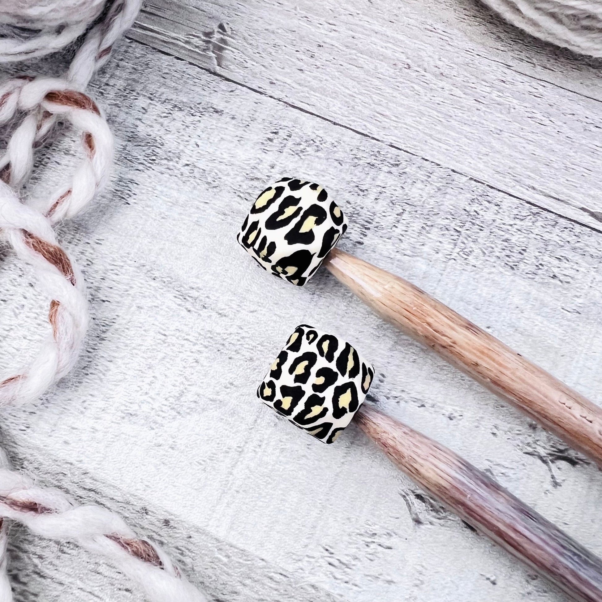 Leopard Hex Stitch Stoppers - The Desert Stream Stitch