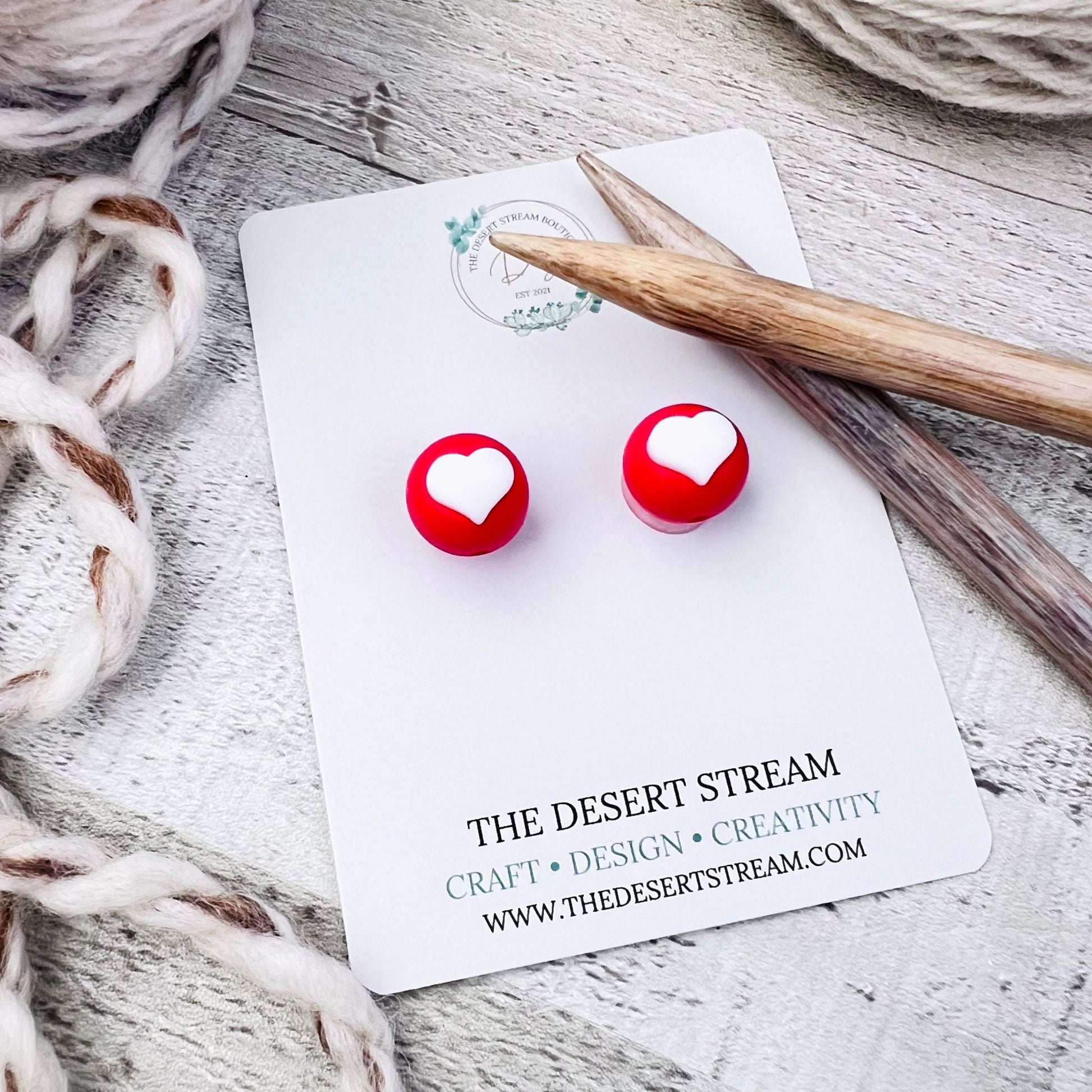 Love Hearts Stitch Stoppers - The Desert Stream Stitch