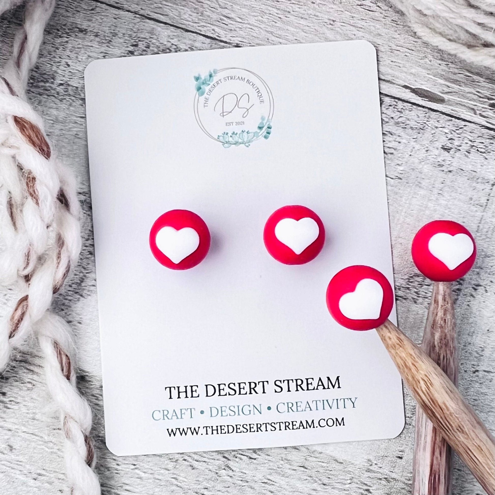 Love Hearts Stitch Stoppers - The Desert Stream Stitch