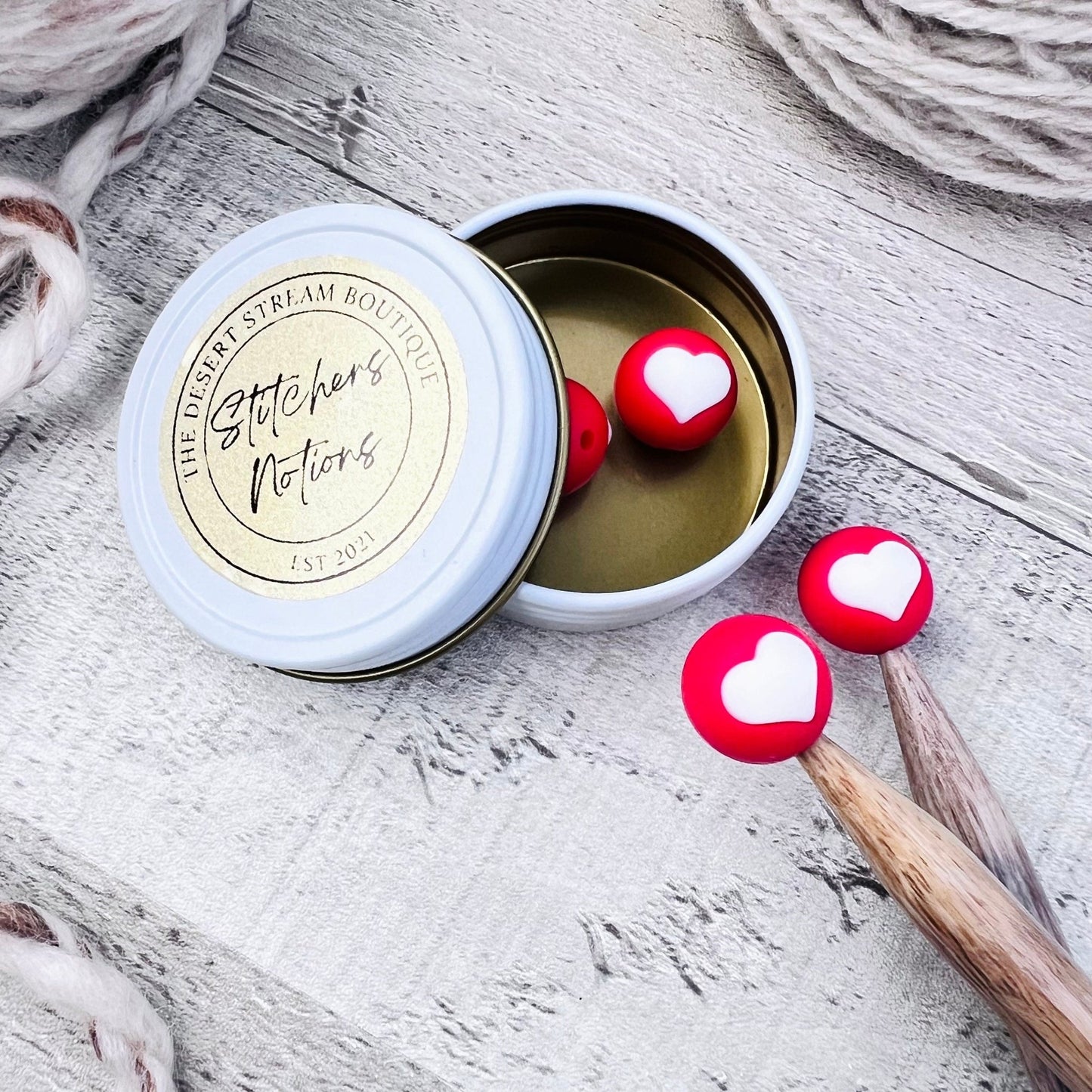 Love Hearts Stitch Stoppers - The Desert Stream Stitch