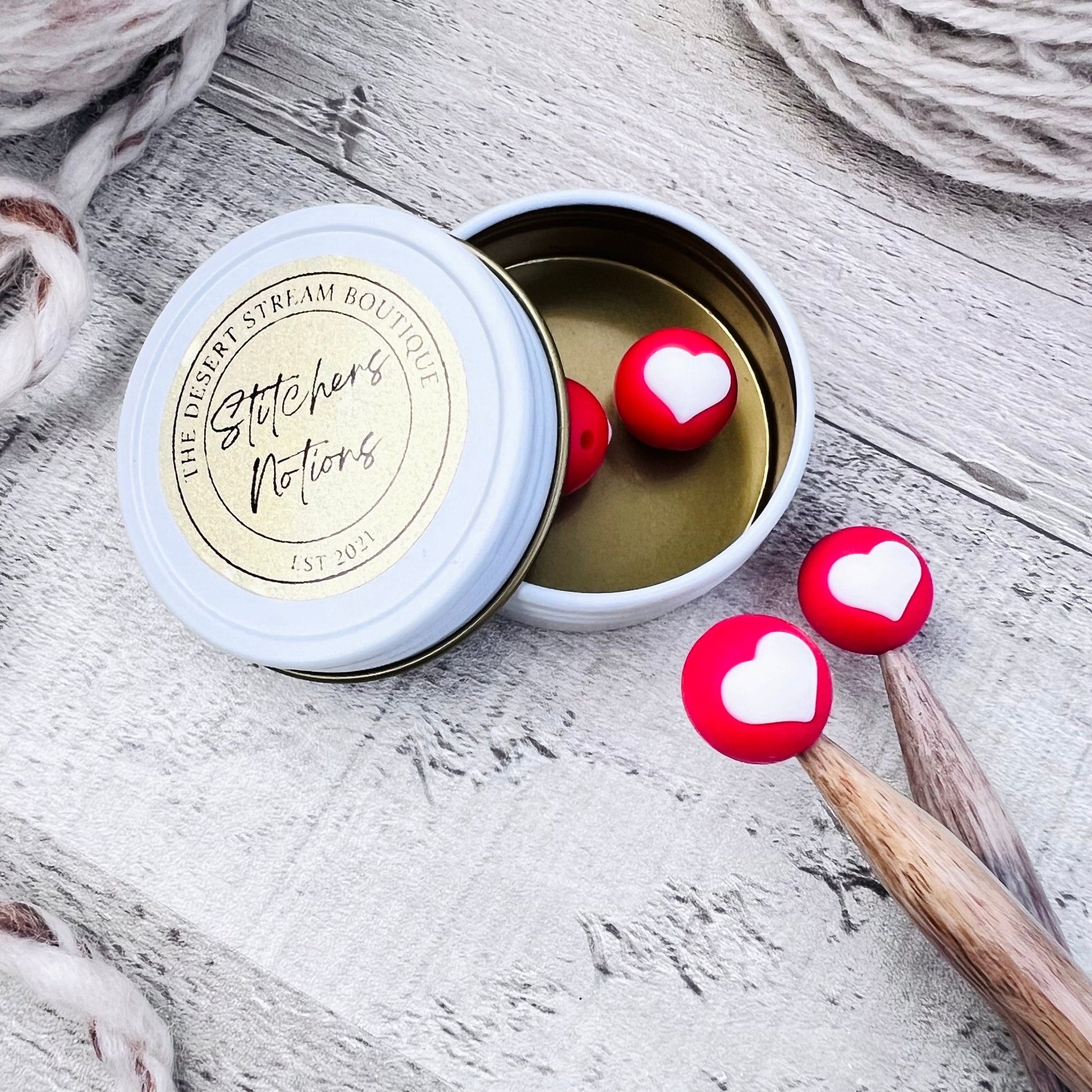 Love Hearts Stitch Stoppers - The Desert Stream Stitch