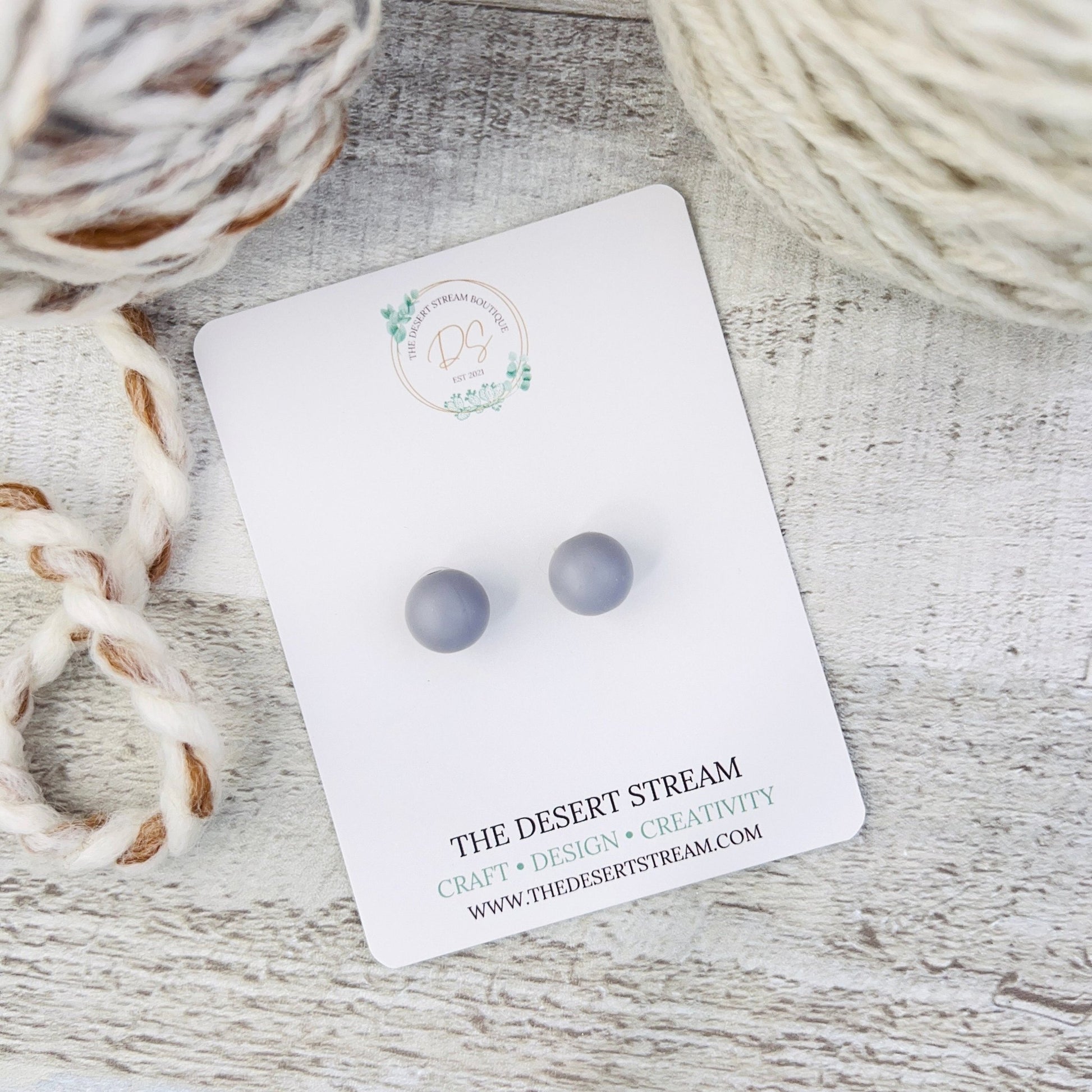 Mini Round Stitch Stoppers Knitting Needle Point Protectors - The Desert Stream Stitch