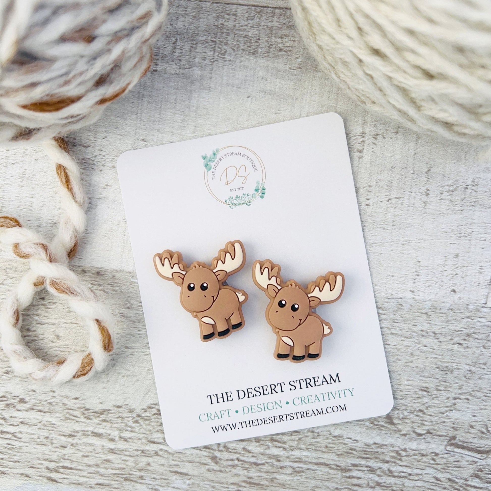 Moose Stitch Stoppers Knitting Needle Point Protectors - The Desert Stream Stitch