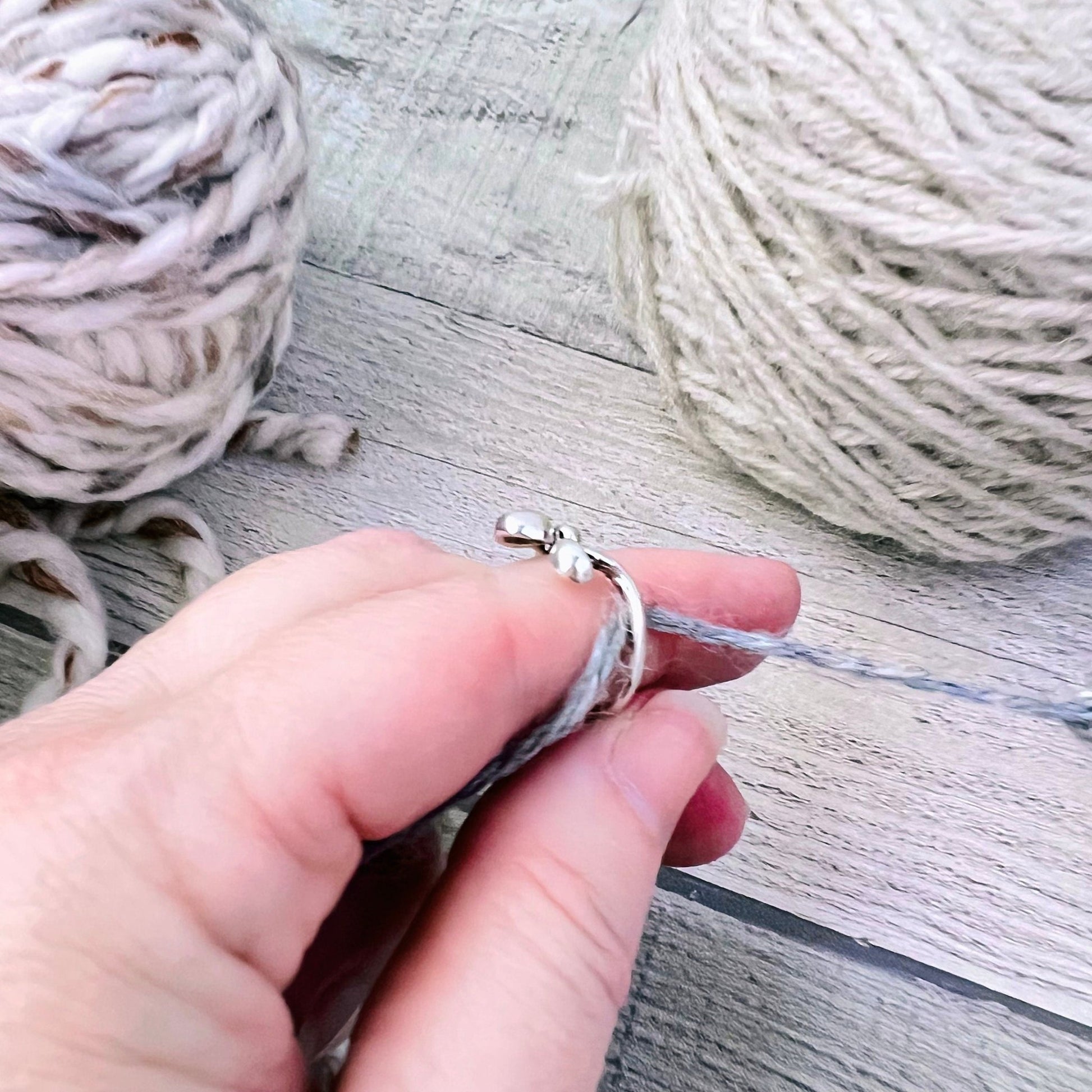 Mushroom Adjustable Tension Ring - The Desert Stream Stitch