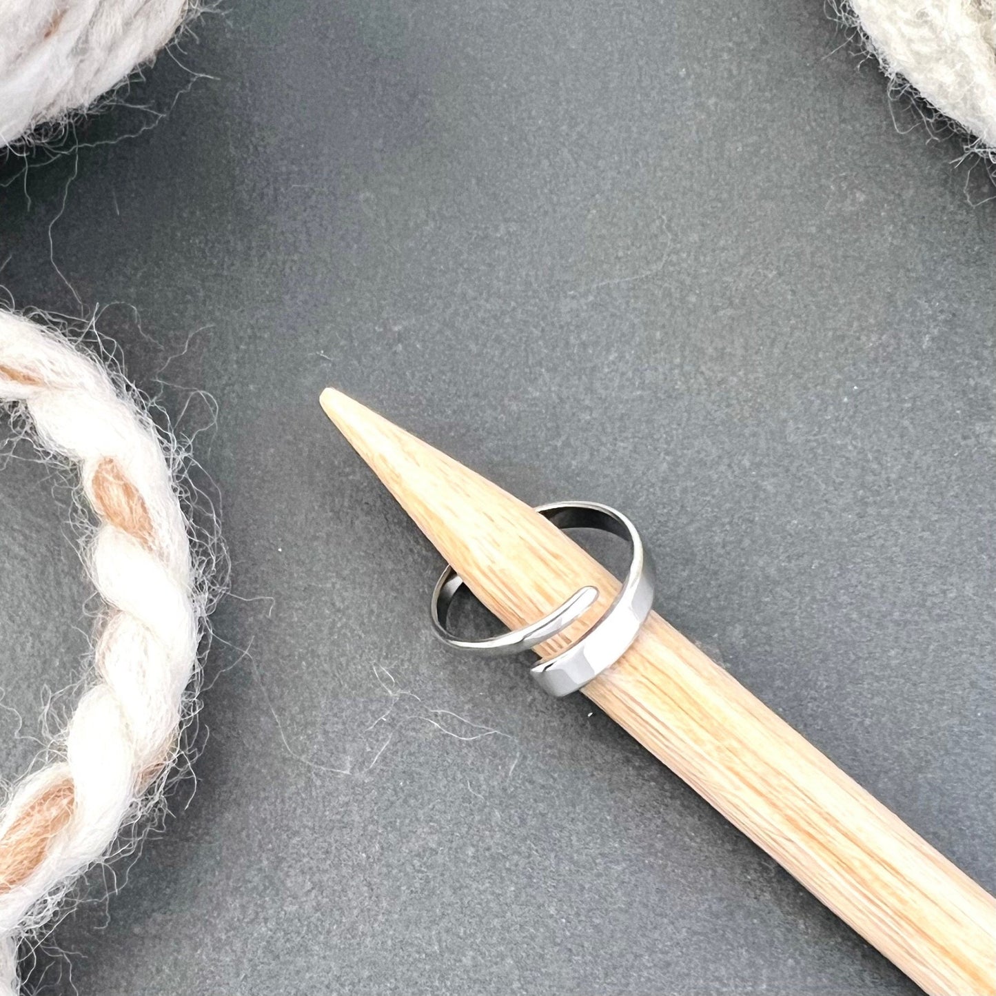Rectangle Adjustable Tension Ring - The Desert Stream Stitch