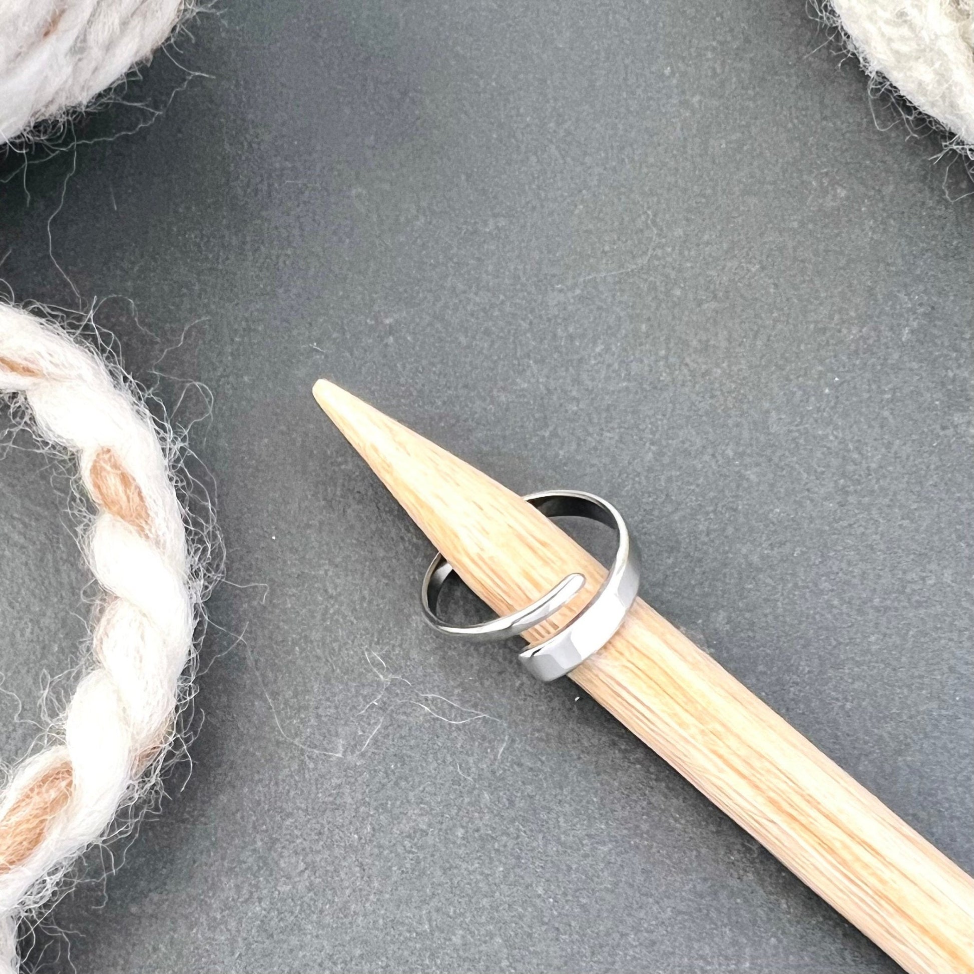 Rectangle Adjustable Tension Ring - The Desert Stream Stitch