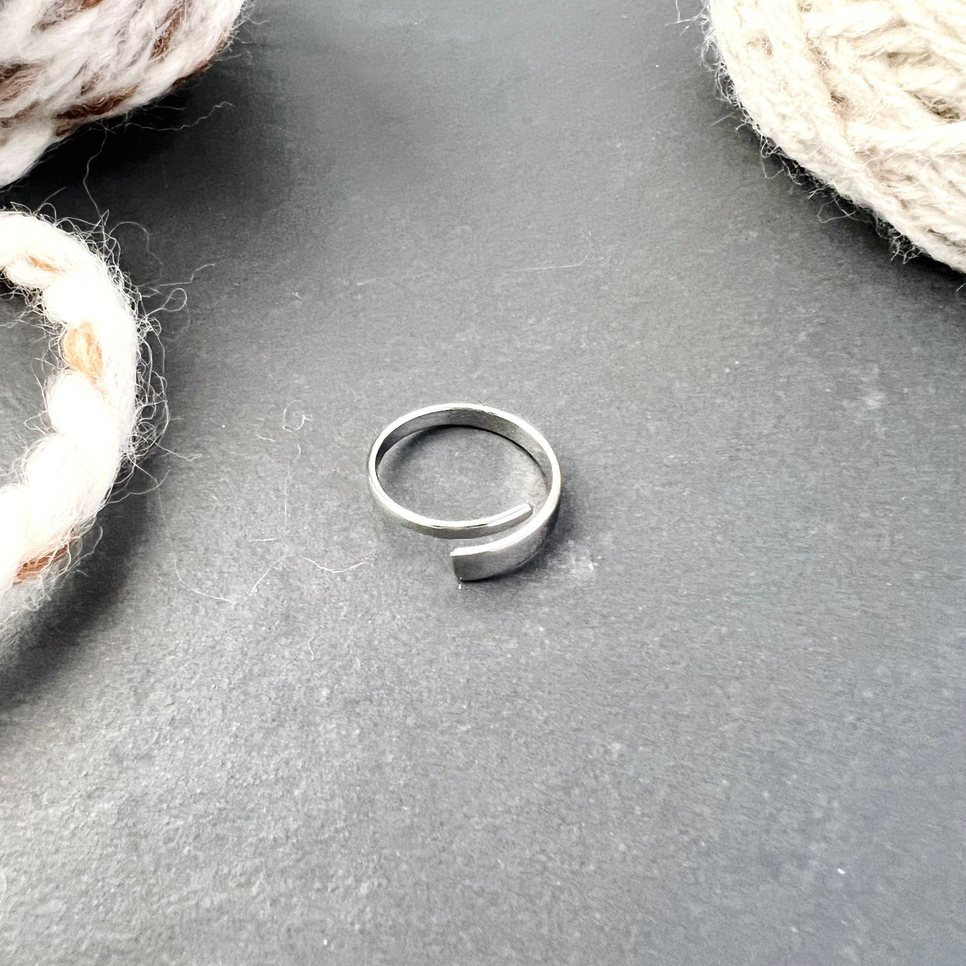 Rectangle Adjustable Tension Ring - The Desert Stream Stitch
