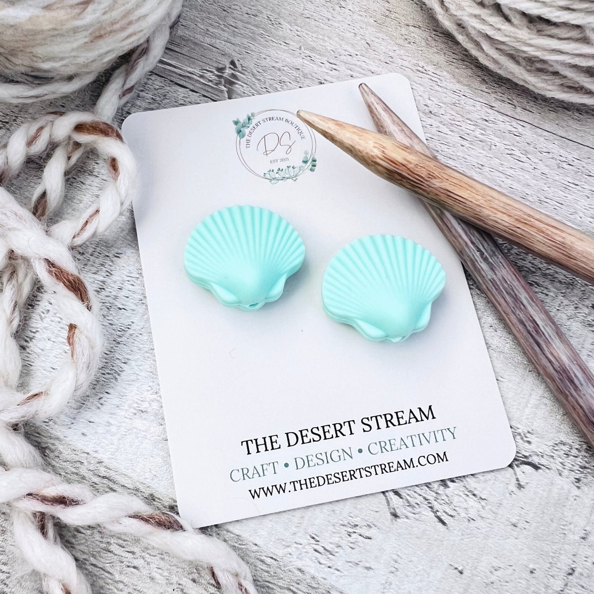 Seashell Stitch Stoppers - The Desert Stream Stitch