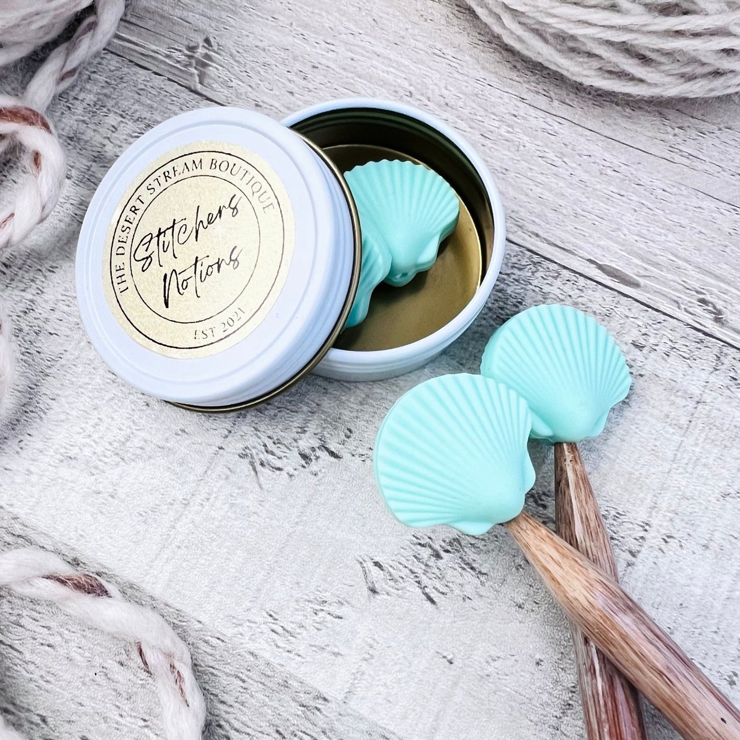 Seashell Stitch Stoppers - The Desert Stream Stitch